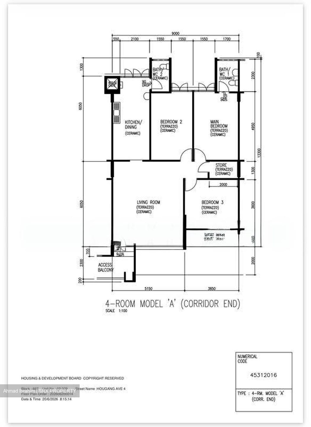 Blk 667 Hougang Avenue 4 (Hougang), HDB 4 Rooms #572138591